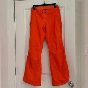 The North Face Bright Orange Ski Pants Womens XS Snowboard Snow Pants